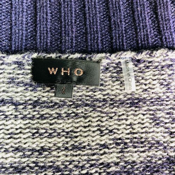 WHO
Purple Marled Merino Cashmere Cardigan - Picture 10 of 13